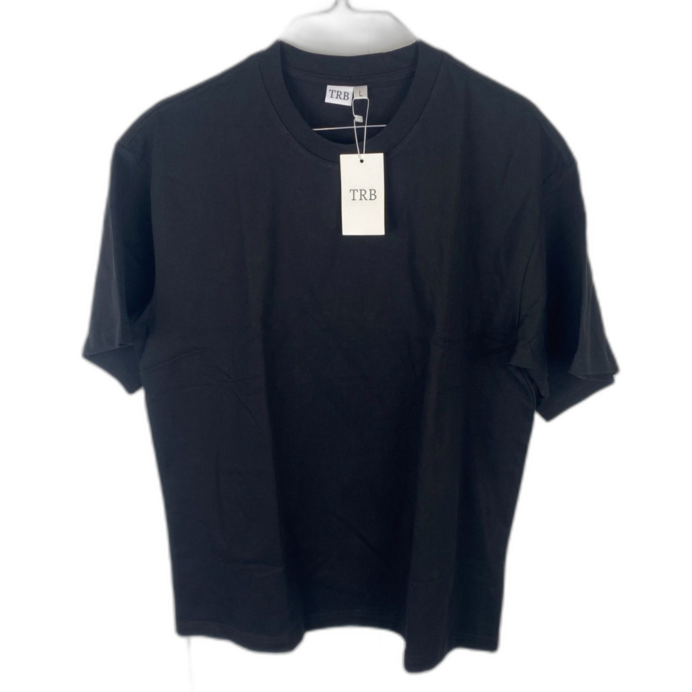 TRB Black T-Shirt Men’s Large NWT New With Tags Basic Short Sleeve Tee